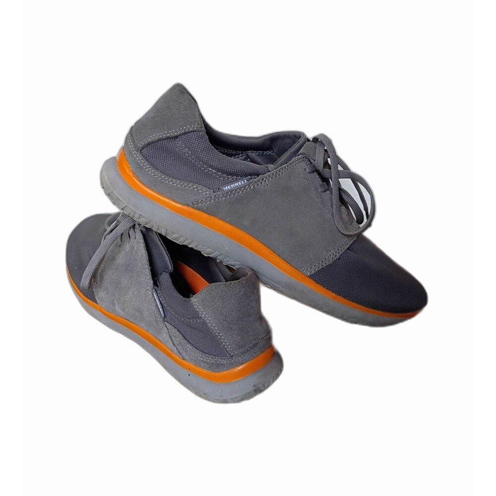 Merrell Getaway Lace Gray Orange Airmesh Shoes Men's 12